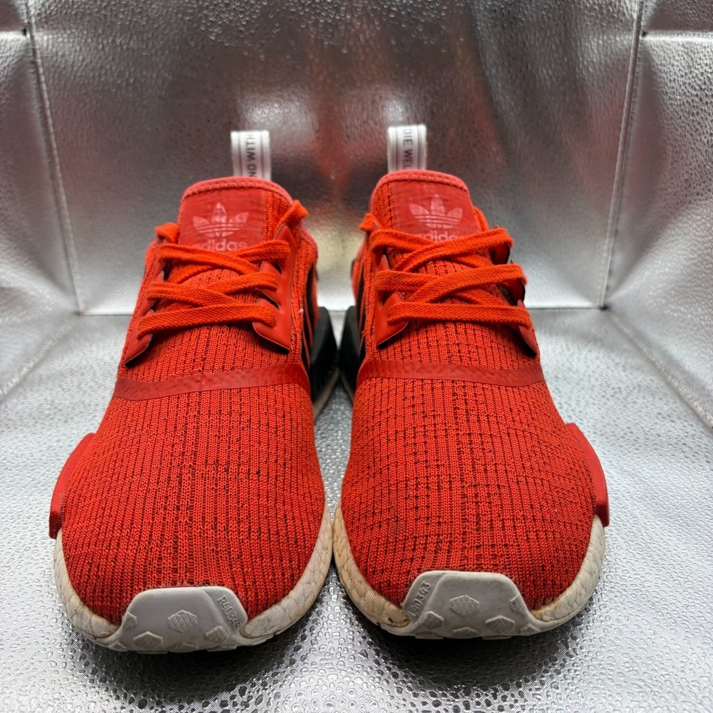 Size 9 Adidas NMD_R1 Core Red Black Mens Lace-Up Comfort Running Shoes‎ BB2885 - Picture 3 of 9